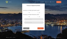 Contractor Sign up Screen - Set your Future Opportunity Preferences