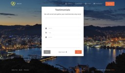 Contractor Sign up Screen - Request Testimonials